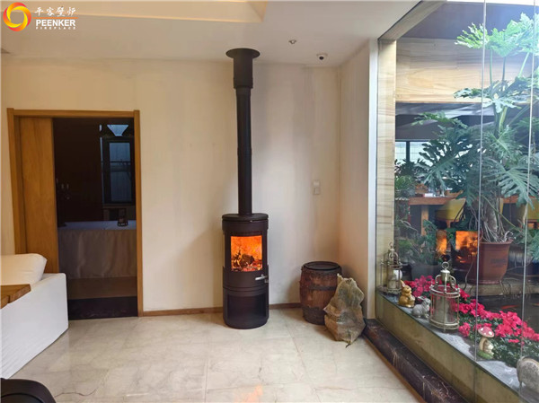 合肥高层顶楼丹麦Morso 7943铸铁火炉安装.jpg