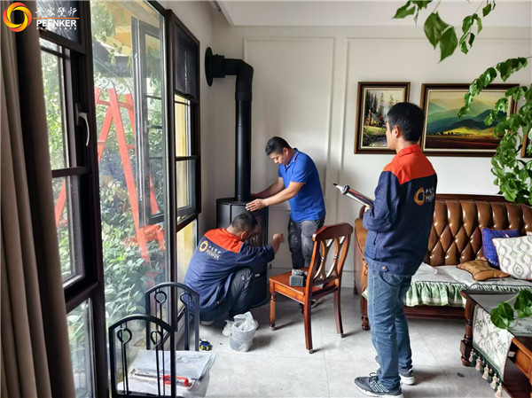 南京卧龙湖别墅丹麦Aduro A9.1钢板火炉安装.jpg