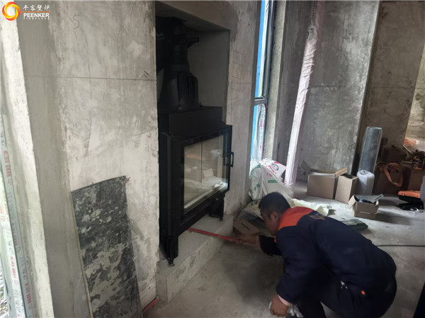 平客壁炉 | 上海海天花园别墅丹麦Morso嵌入壁炉S101-11安装.jpg