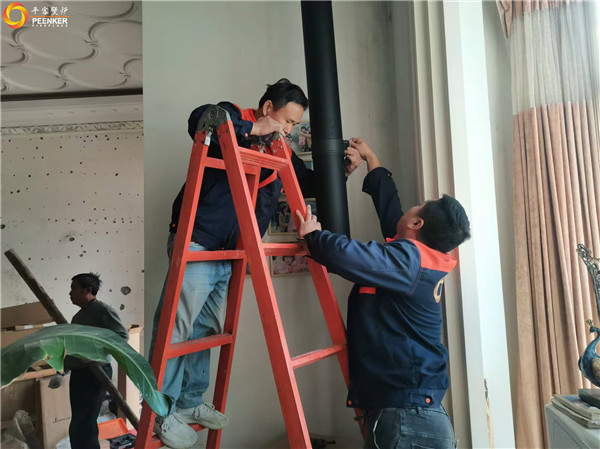 平客壁炉 | 绍兴鉴湖景园别墅丹麦Morso 3640壁炉安装.jpg