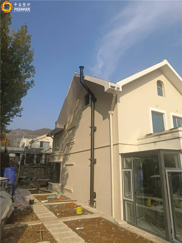 北京静之湖休闲山庄丹麦Morso 5660嵌入壁炉安装.jpg