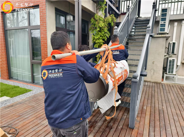 南京八卦洲别墅丹麦Morso 8643铸铁火炉安装.jpg