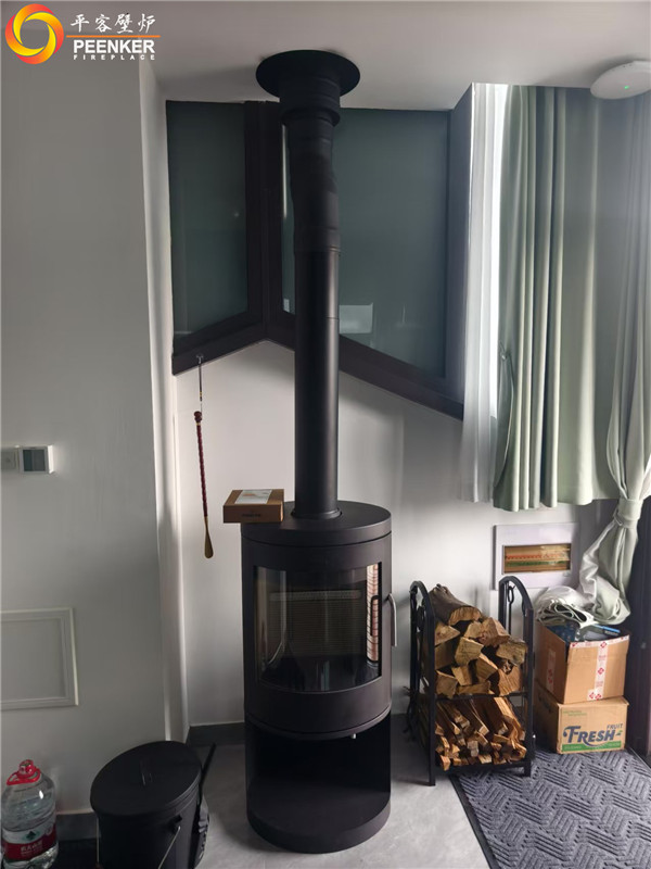 南京八卦洲别墅丹麦Morso 8643铸铁火炉安装.jpg