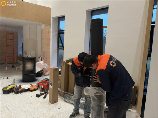 上海青浦别墅丹麦Aduro A17火炉安装.jpg