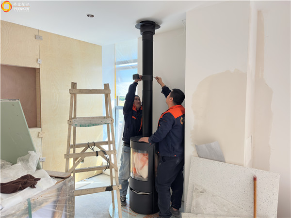 上海青浦别墅丹麦Aduro A17火炉安装.jpg