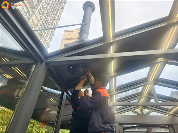 平客壁炉南京碧桂园别墅丹麦Aduro A17独立火炉安装.jpg