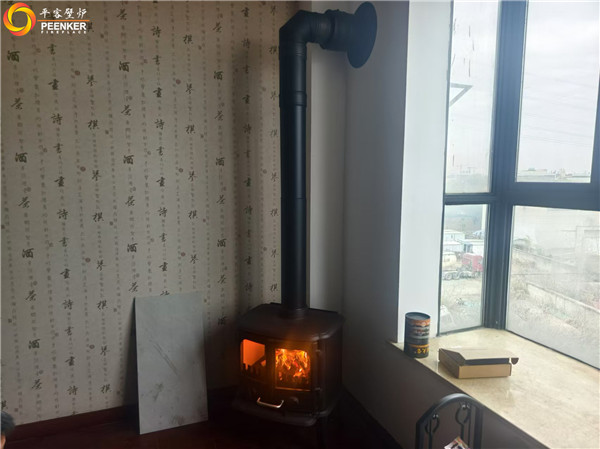 平客壁炉|扬州办公室丹麦Morso 2110铸铁火炉安装.jpg